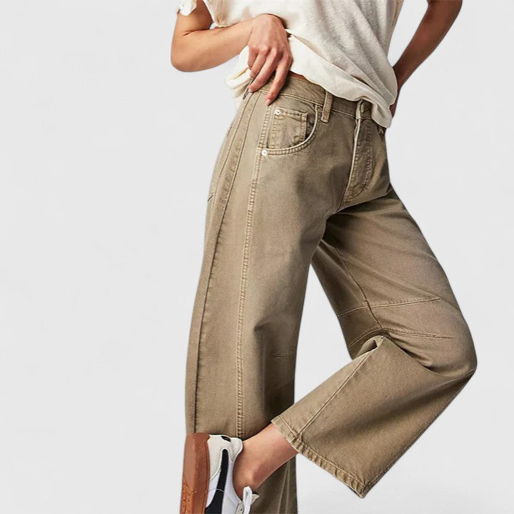 Relaxed Fit Wide Leg Rain Pants