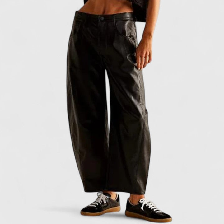 Relaxed Fit Wide Leg Rain Pants