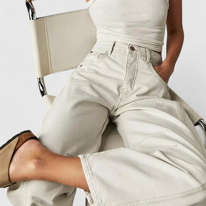Relaxed Fit Wide Leg Rain Pants