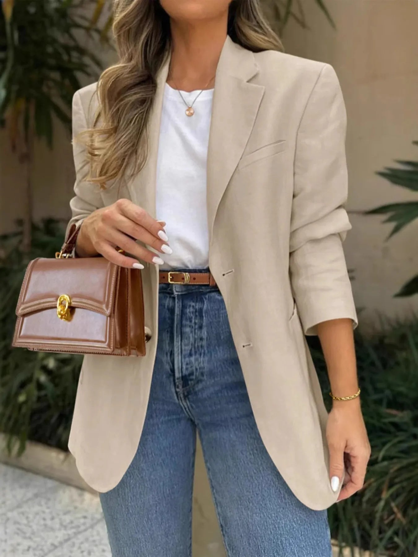 Classic Two Pocket Business Blazer - EasyApparels