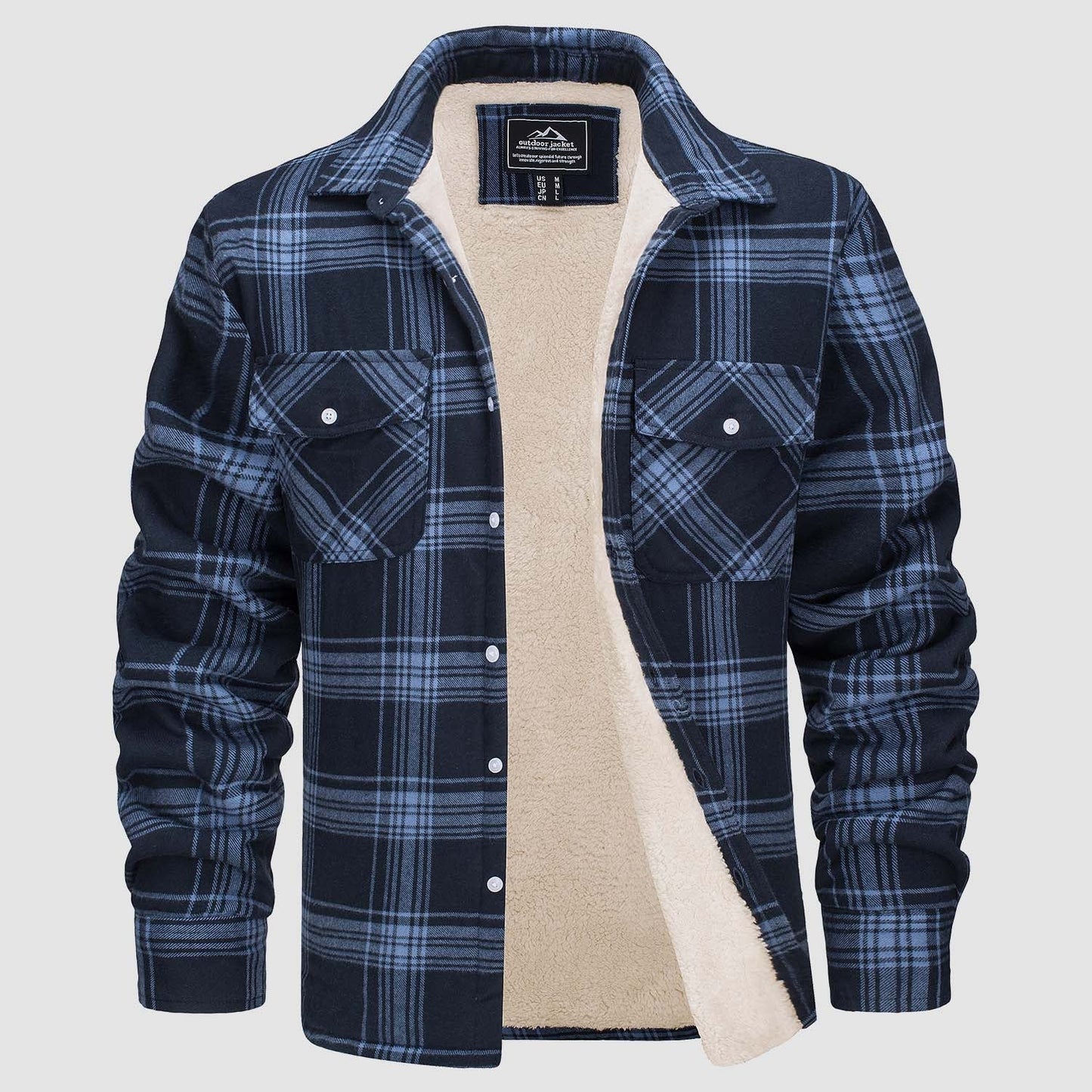 Cozy Thermal Flannel Shirt Jacket