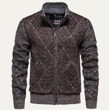 Warm Men's Fleece Zip Up Jacket - Vossary