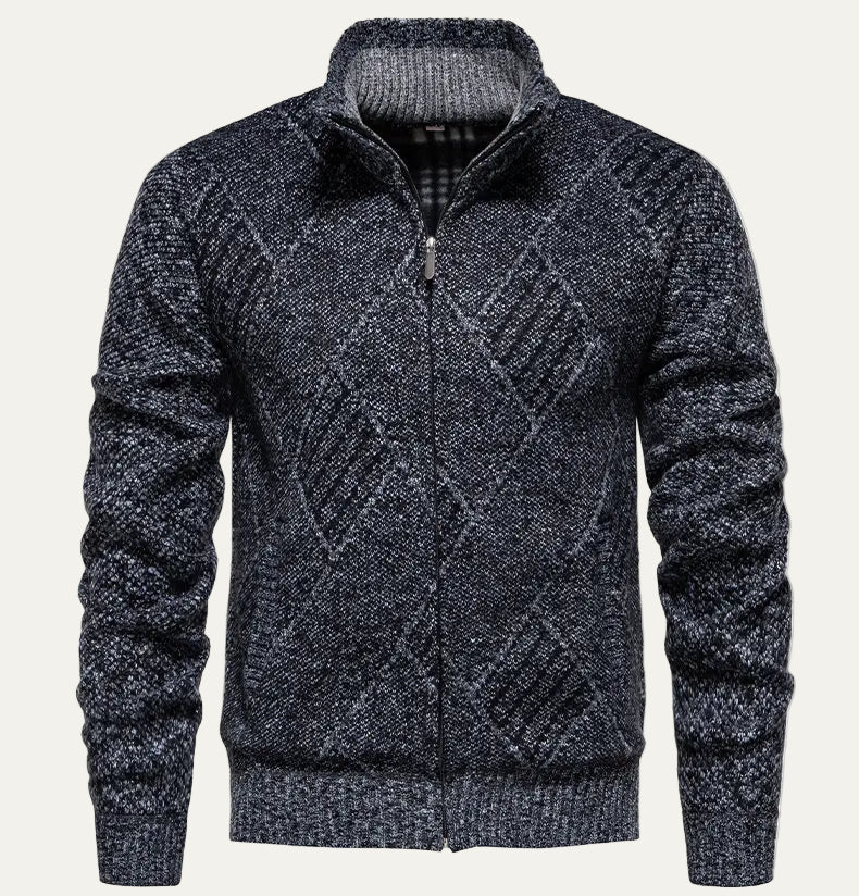 Warm Men's Fleece Zip Up Jacket