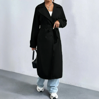 Classic Double-Breasted Ankle Coat