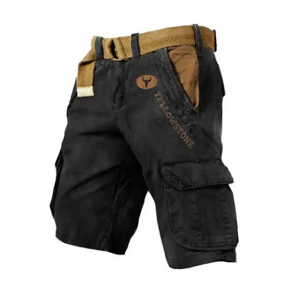 Practical Men's Utility Shorts With Extra Pockets