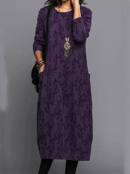 Comfortable Casual Dress with Side Pockets