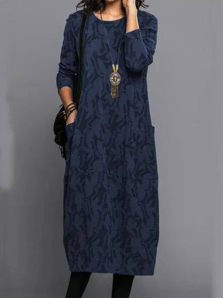 Comfortable Casual Dress with Side Pockets