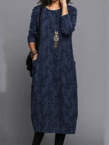 Comfortable Casual Dress with Side Pockets