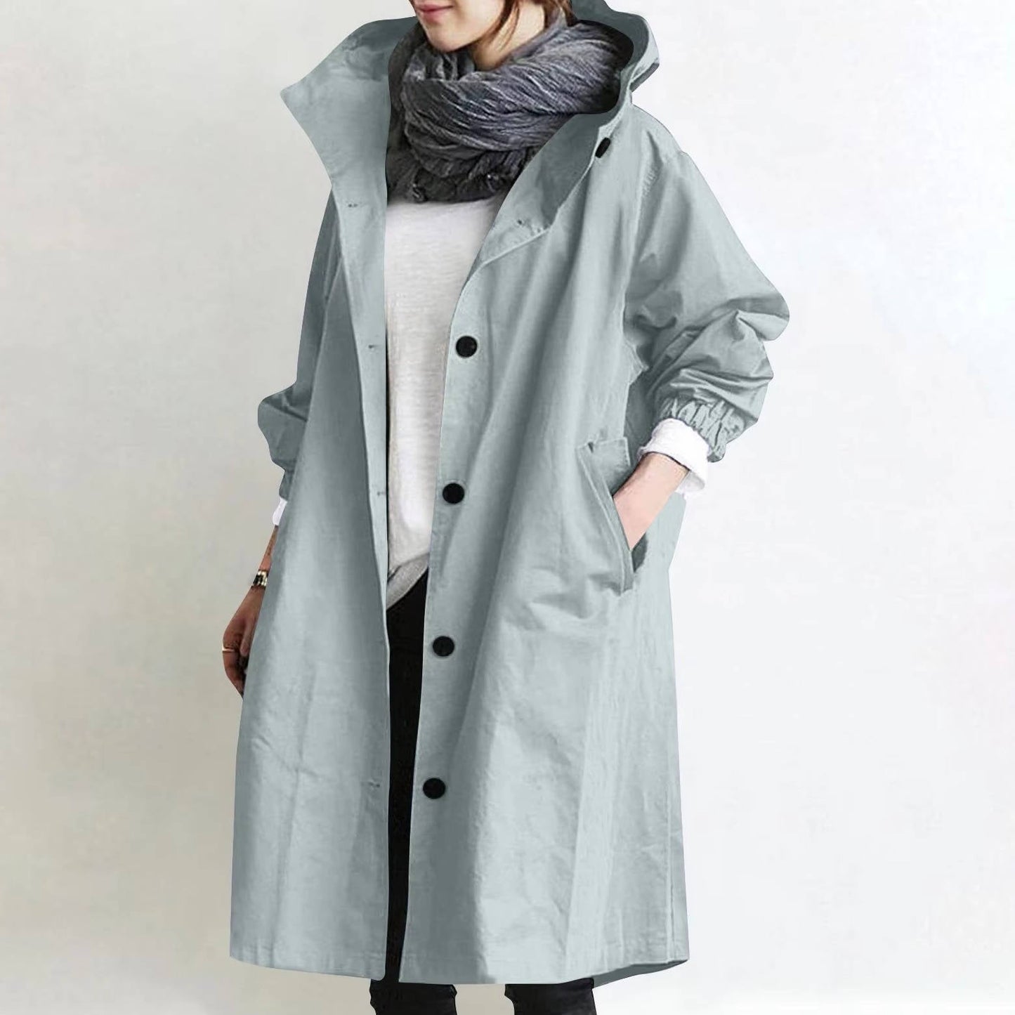 Large Size Ladies Raincoat Waterproof Jacket