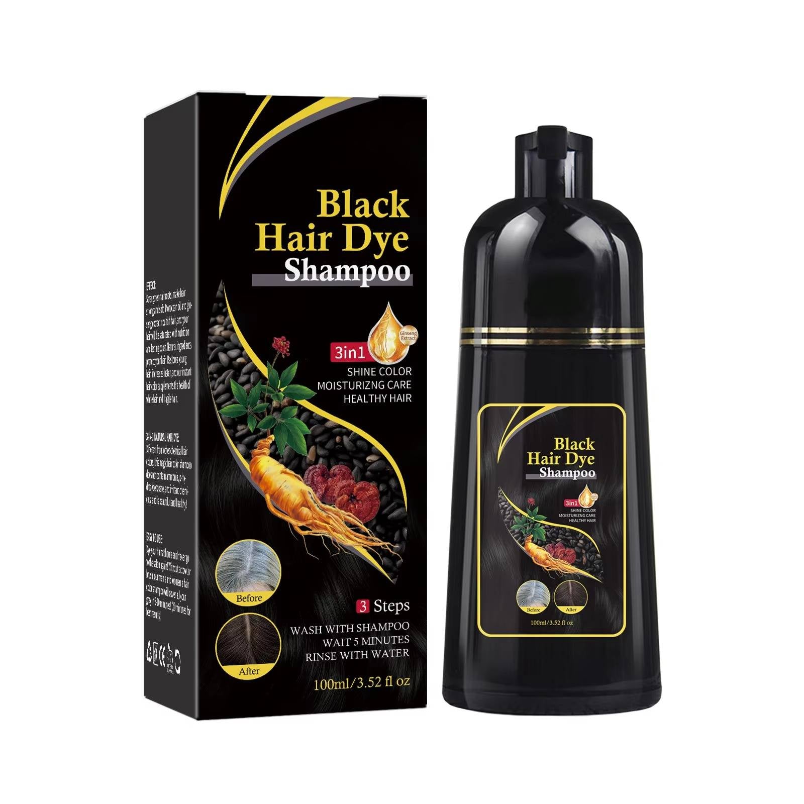 Gentle Gray Hair Dye Shampoo Natural Color Care - Luxicro