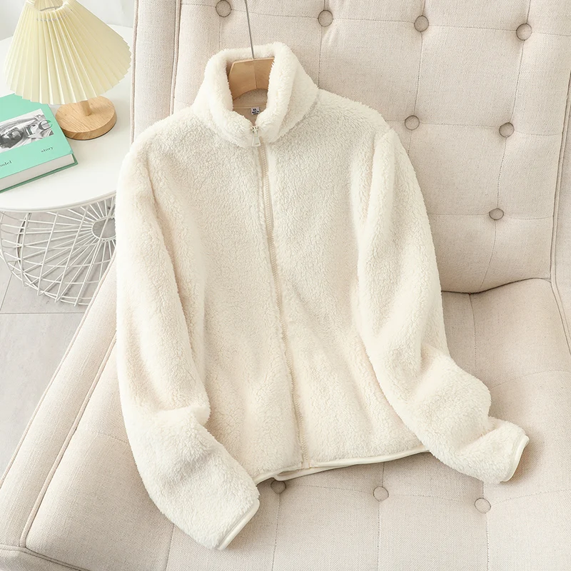 Cozy Women's Reversible Fleece Jacket - EasyApparels