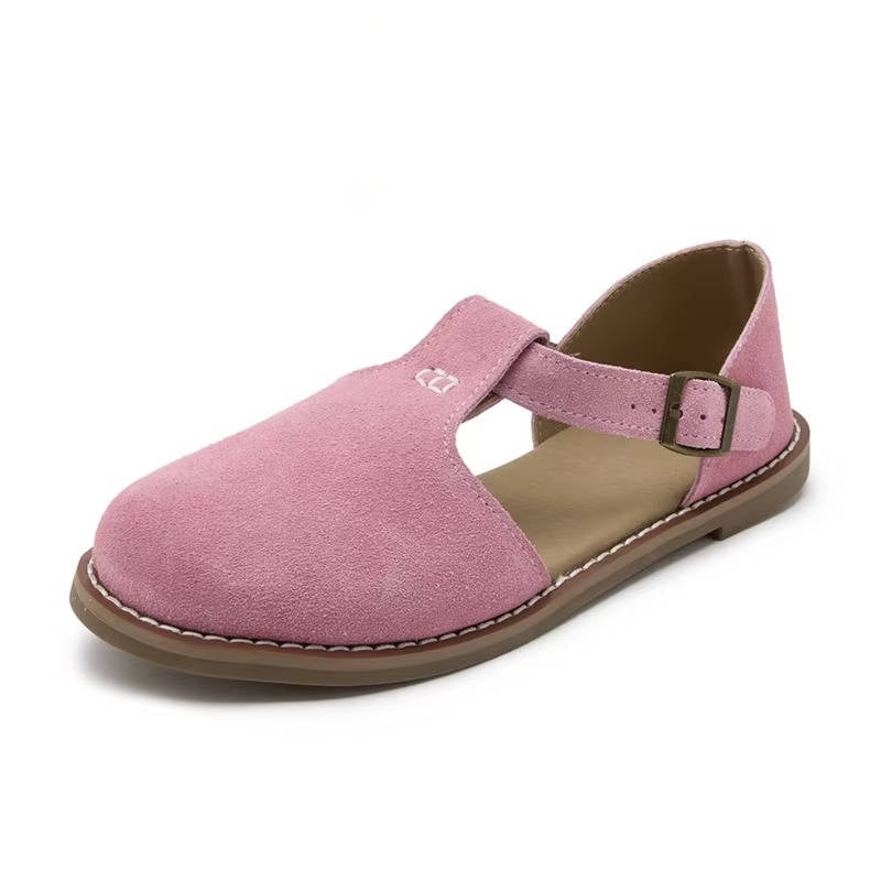 Ladies Soft Leather Flat Shoes