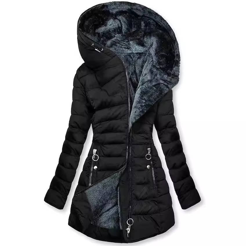 Ladies Warm Parka Jackets with Hood