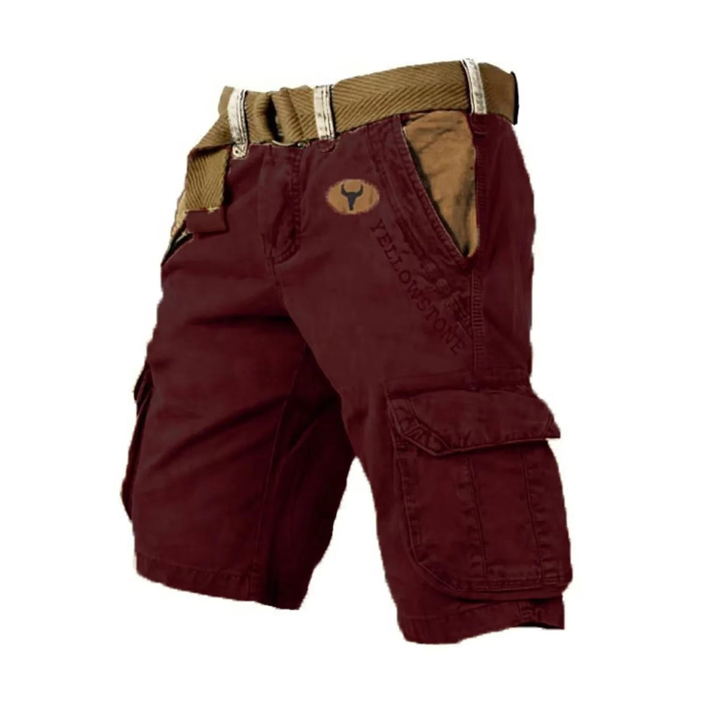 Practical Men's Utility Shorts With Extra Pockets