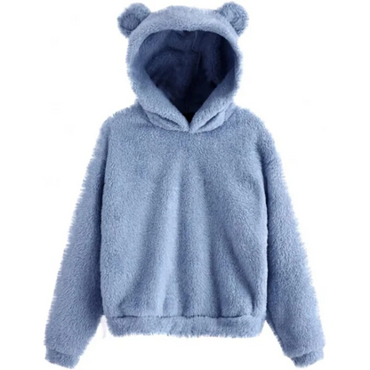 Soft Women's Fleece Hooded Sweatshirt Long Sleeve