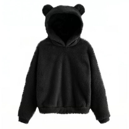 Soft Women's Fleece Hooded Sweatshirt Long Sleeve