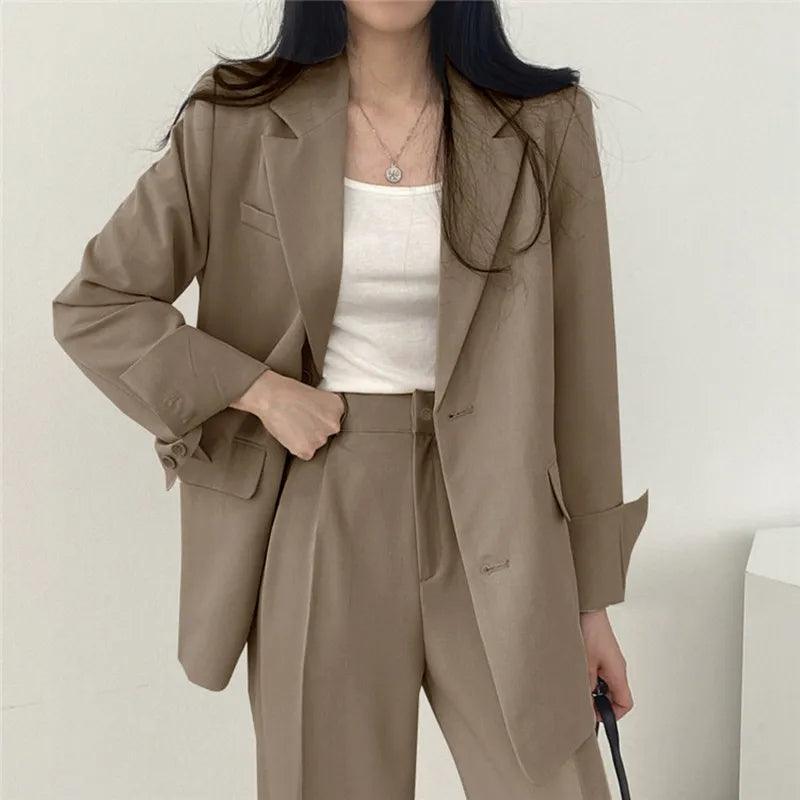Classic Women's 2 Piece Blazer Suit Set
