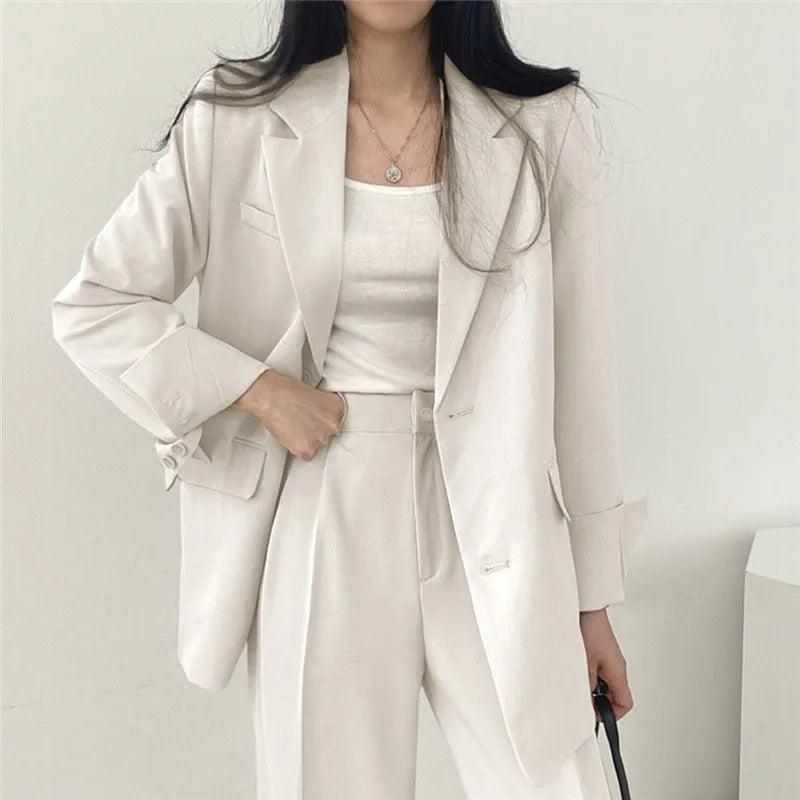Classic Women's 2 Piece Blazer Suit Set