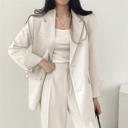 Classic Women's 2 Piece Blazer Suit Set