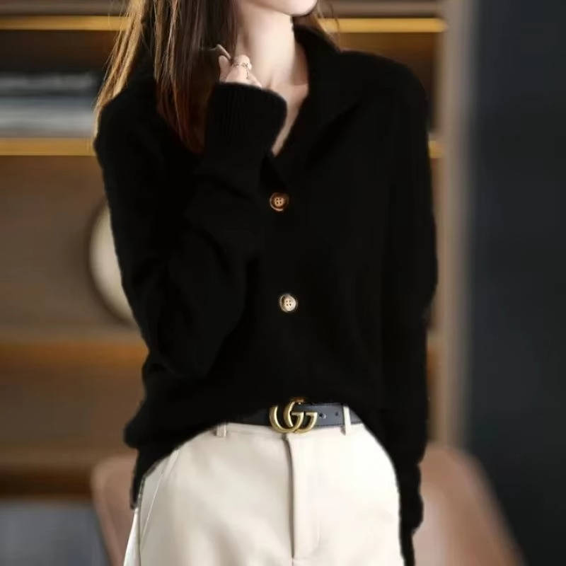 Classy Button Front Women's Sweater