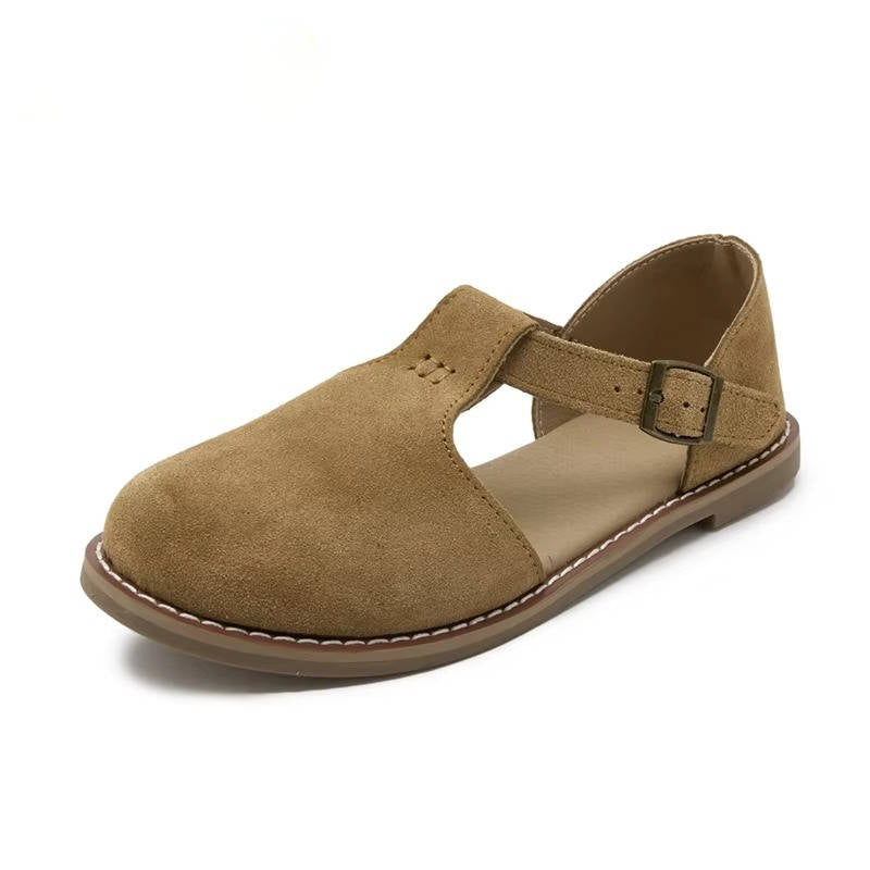 Ladies Soft Leather Flat Shoes