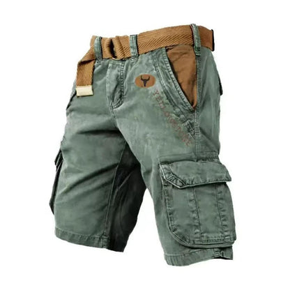 Practical Men's Utility Shorts With Extra Pockets