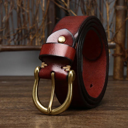 Genuine Leather Western Belt
