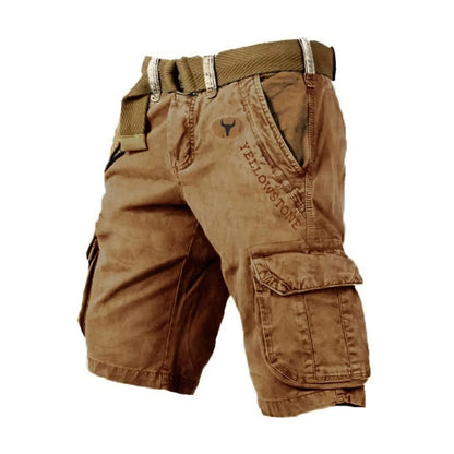 Practical Men's Utility Shorts With Extra Pockets