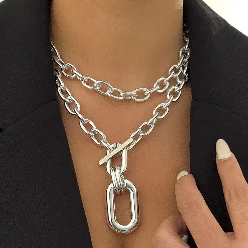 Metal Link Chain Necklace