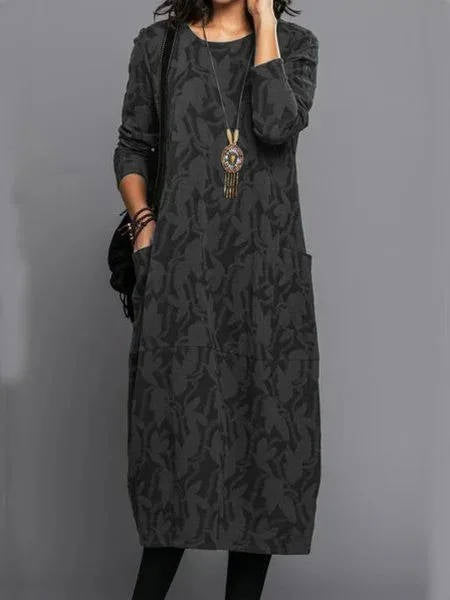 Comfortable Casual Dress with Side Pockets