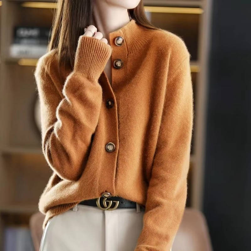 Classy Button Front Women's Sweater