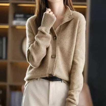 Classy Button Front Women's Sweater
