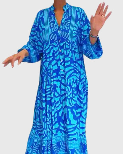 Stylish Maxi Dress With Floral Pattern
