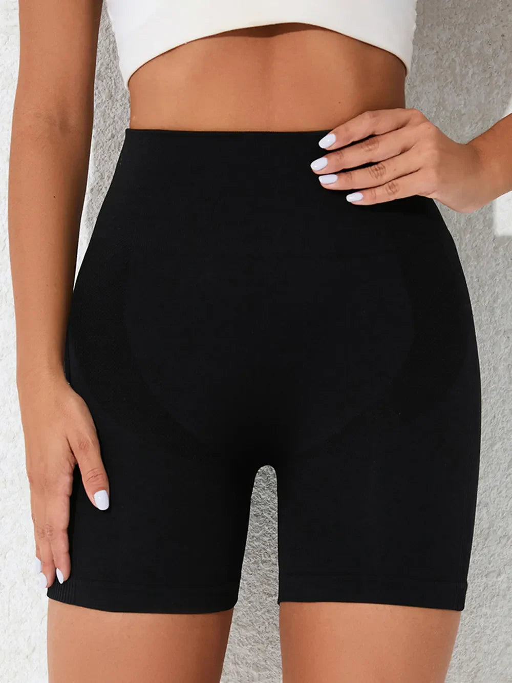 Sporty Mid Rise Running Shorts