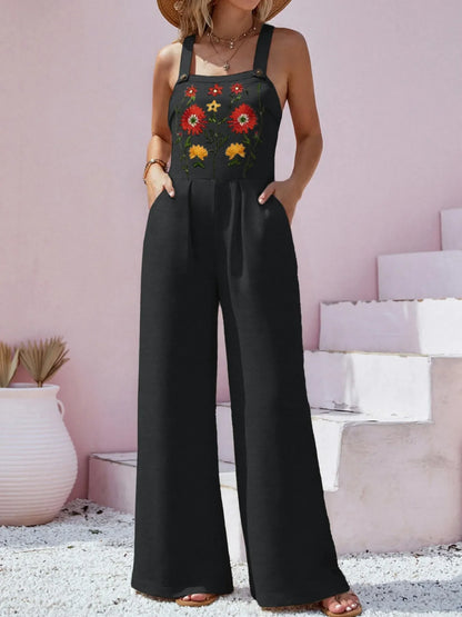 Beautiful Floral Flowy Maxi Jumpsuit