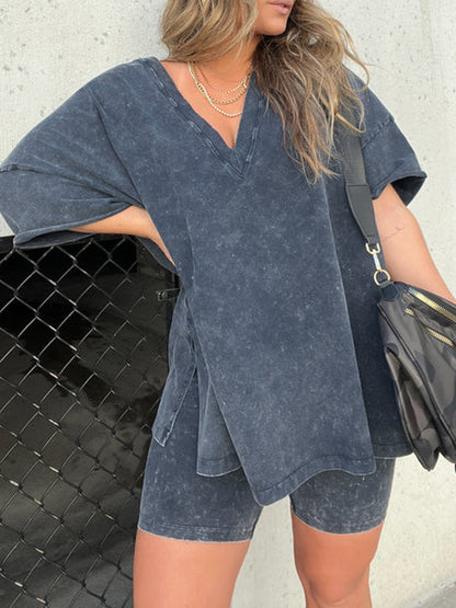 Comfortable Women's V-Neck Lounge Top - EasyApparels