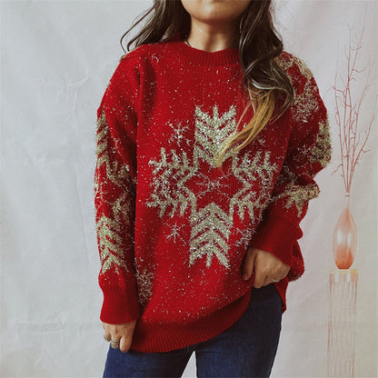 Winter Frosty Crew Neck Sweater - EasyApparels