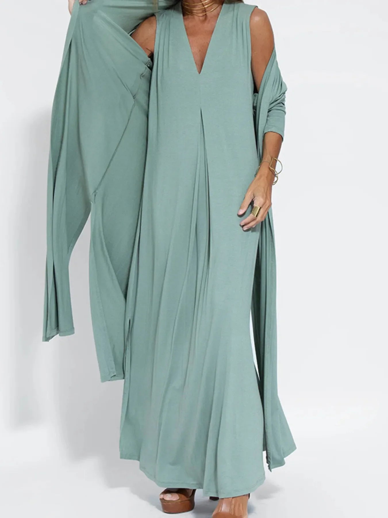 Oversized Open Front Long Cardigan for Women Plus Size - EasyApparels