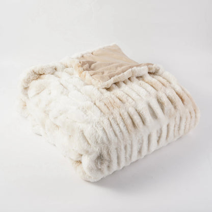Soft Quilted Throw Blanket With Thick Plush Design - Vossary