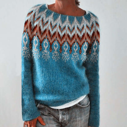 Ladies Classic Cable Knit Sweater