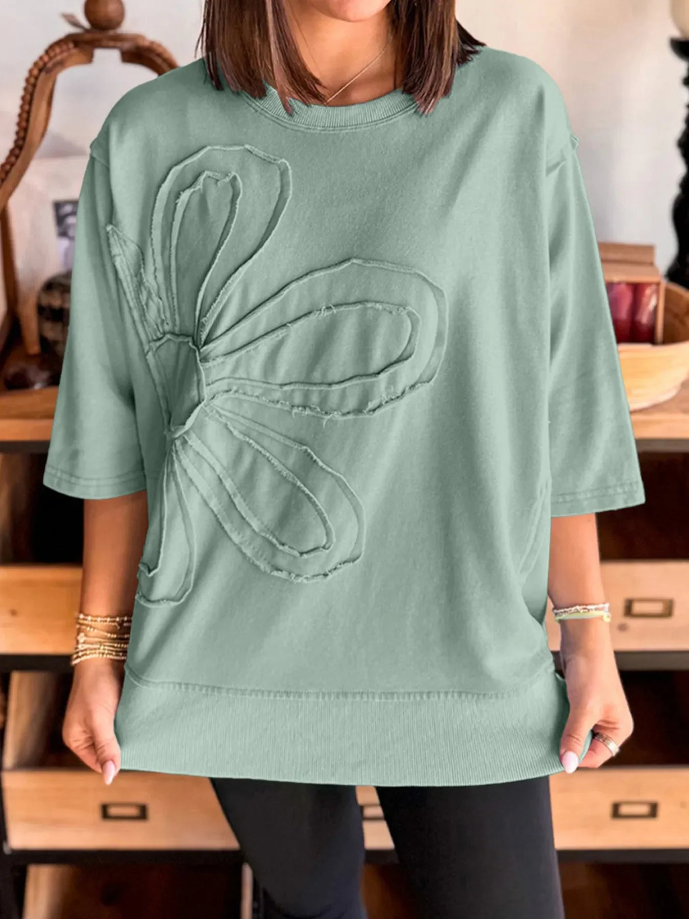 Relaxed Fit Crew Neck Tee Shirt - EasyApparels