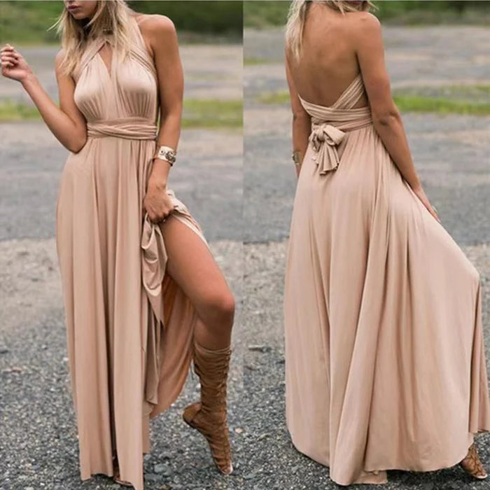 Stretchy Fit Maxi Dress Isla - Pexav