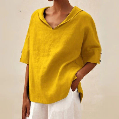 Lightweight Breathable Summer Linen Top