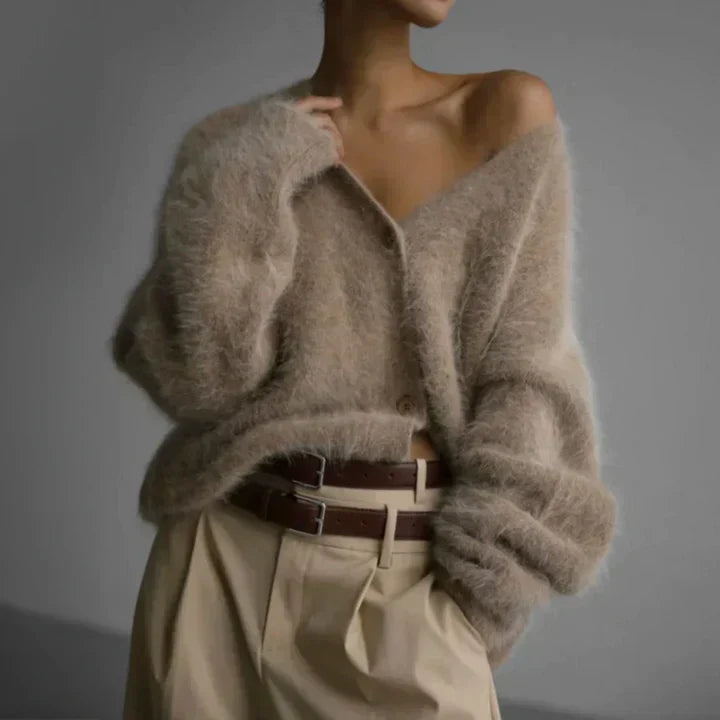 Cozy Lightweight Women's Sweater Cardigan - Vossary