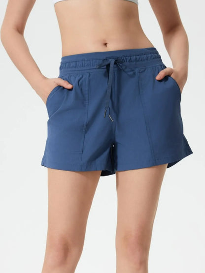 Athletic Drawstring Running Shorts with Pockets - EasyApparels