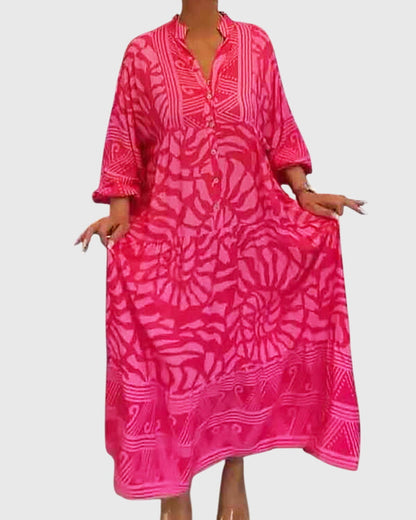 Stylish Maxi Dress With Floral Pattern