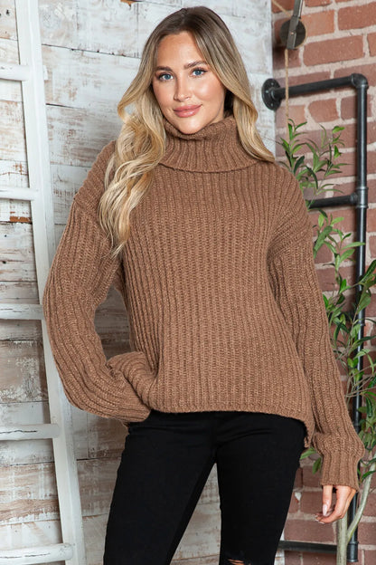 Relaxed Fit Crew Neck Oversized Sweater - EasyApparels