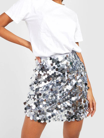 Glittery Short Skirt - EasyApparels