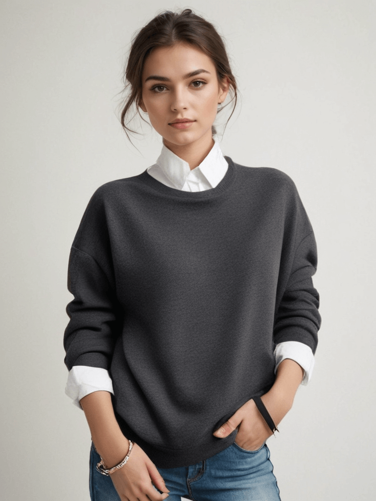 Soft Crew Neck Winter Sweater - Vossary