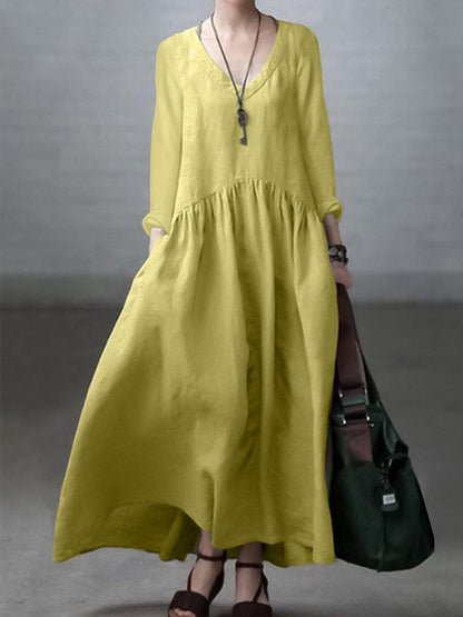 Comfy Women's Maxi Dress with Pockets - EasyApparels